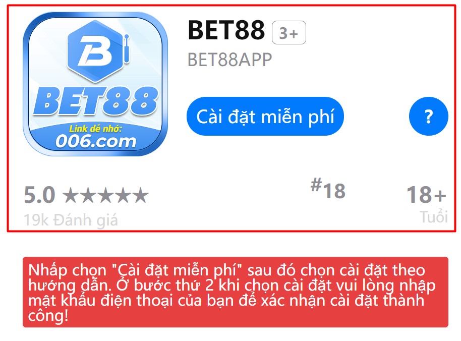 Hướng dẫn tải app bet88 trên iOS