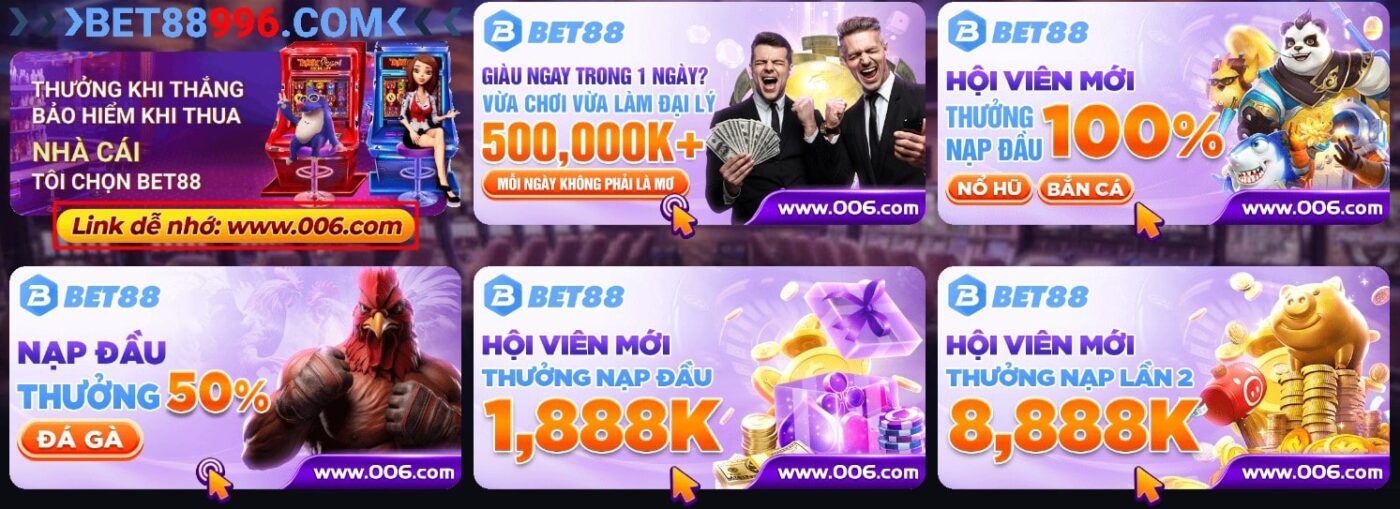 Khuyến mãi bet88 dành riêng cho thành viên mới